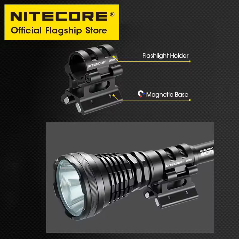 NITECORE GM02MH Tactical Flashlight Weapon Holder Torch Light Mount for Body Diameter of 25.4MM SRT7GT MH40GTR MH12GTS P12GTS