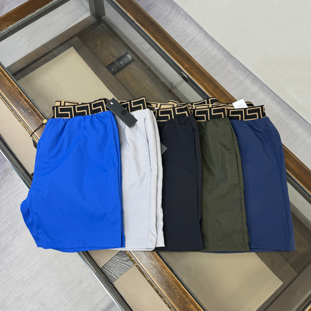 Versace Style Greca Border & Medusa Patch Swim Shorts