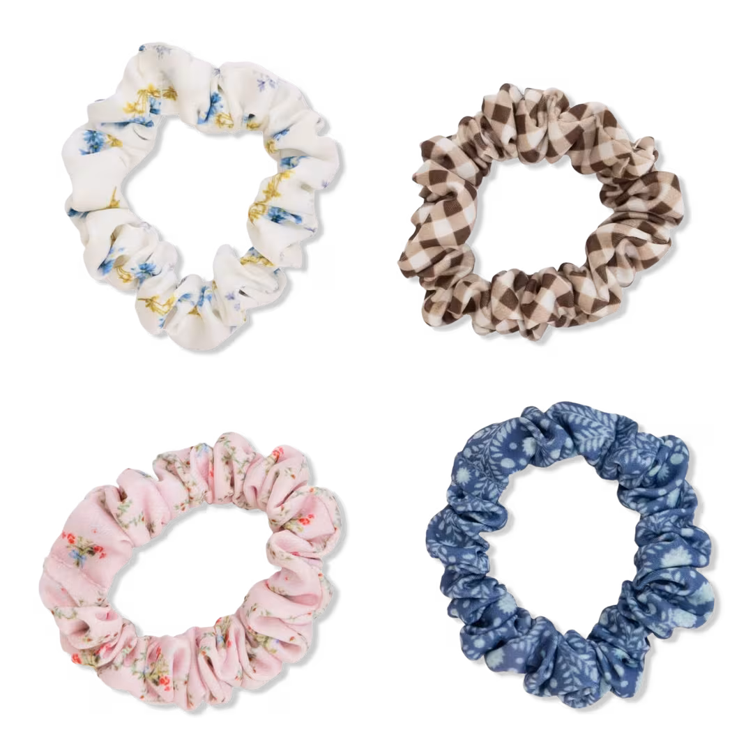 Wet Brush  Wet Brush x Hill House Skinny Satin Scrunchies 4ct