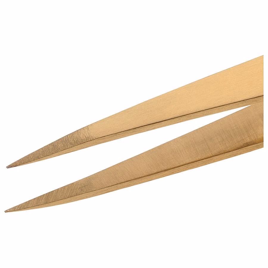 Ultra Precision Point Tweezer - Gold