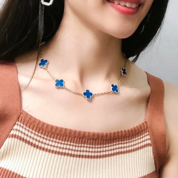 Van Cleef Necklace Dupe, 10 Motifs Clover Necklace