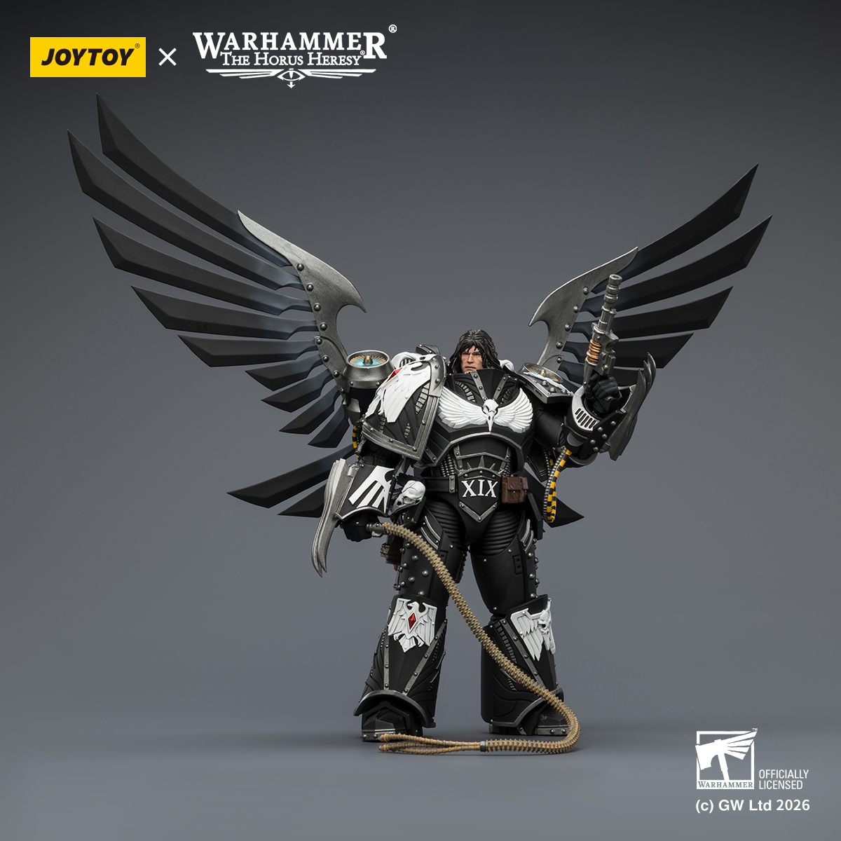JOYTOY JT04179 Warhammer The Horus Heresy 1:18 Raven Guard Corvus Corax Primarch of the XIX Legion - JOYTOY WORLD