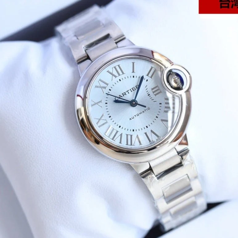 Cartier Watch BALLON BLEU 33MM STEEL ICE BLUE DIAL