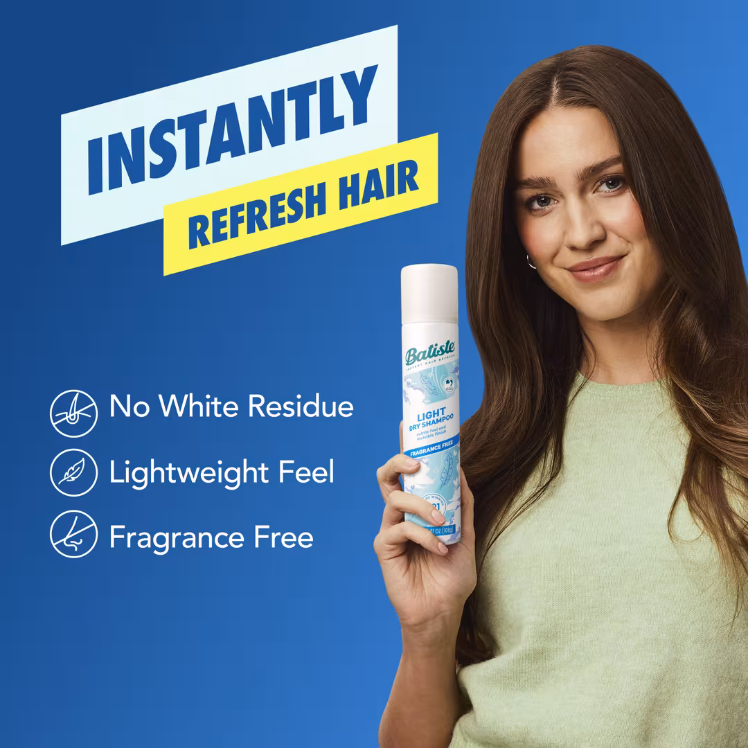 Batiste  Fragrance Free Light Dry Shampoo