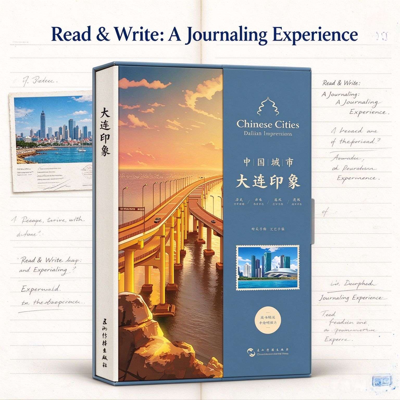 Dalian Impression Notebook: A Bilingual Illustrated Travel Journal of China‘s Coastal Gem (Chinese-English)