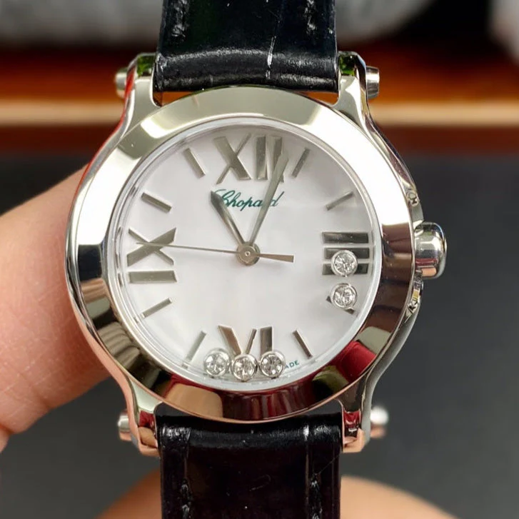 Chopard Watch Happy Diamonds 30mm Silver White Dial