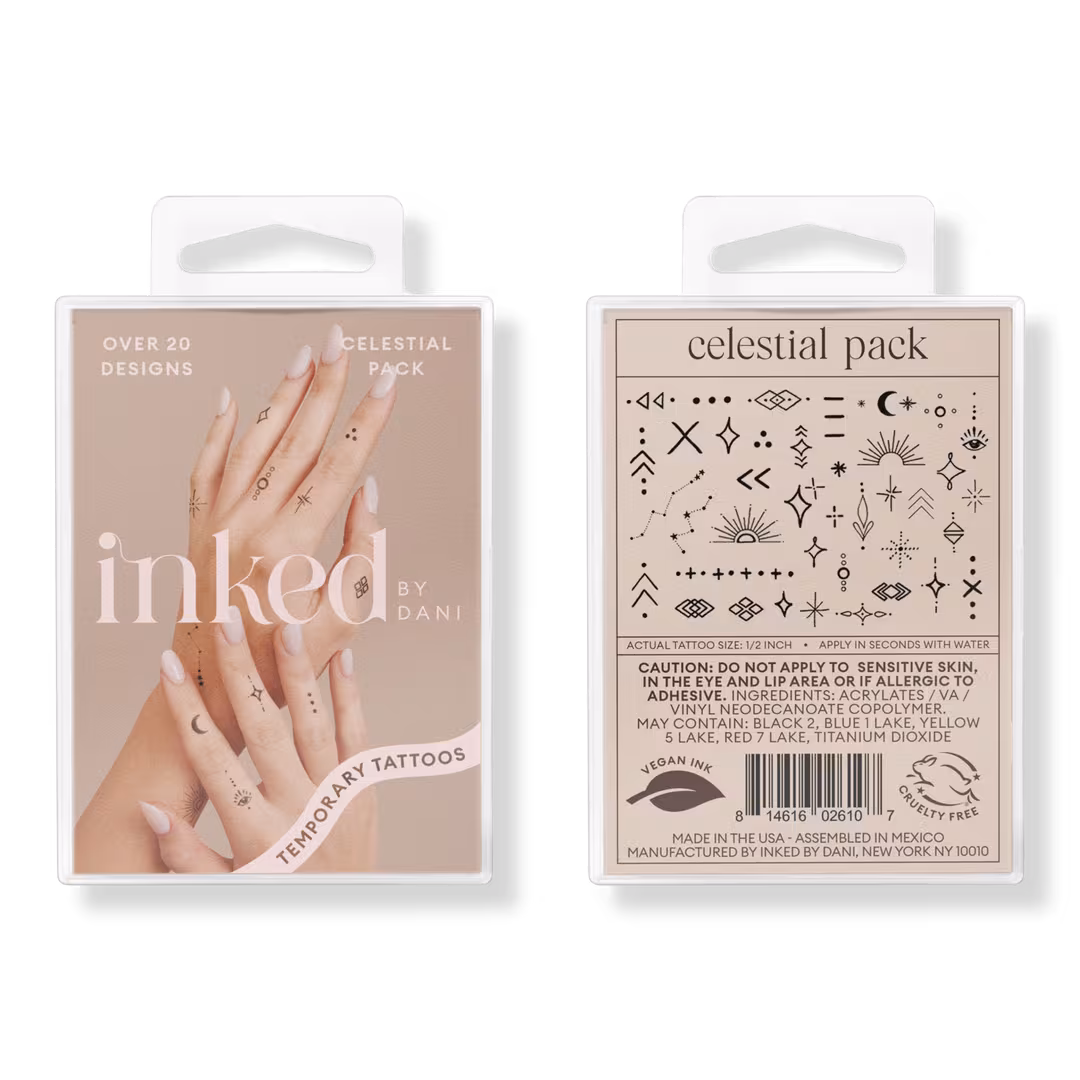 Inked by Dani  Celestial Temporary Tattoo Pack