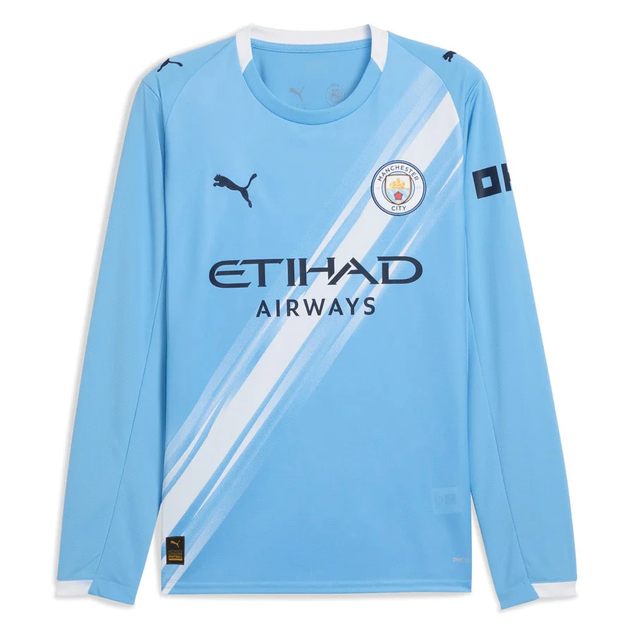 Manchester City Long Sleeve Home Jersey Men 2025 2026
