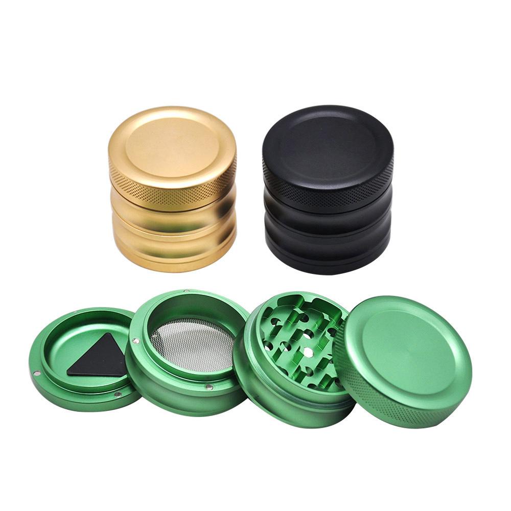 Easy Grip Aluminium Herb Grinder 4 Piece 56mm (3 Color)