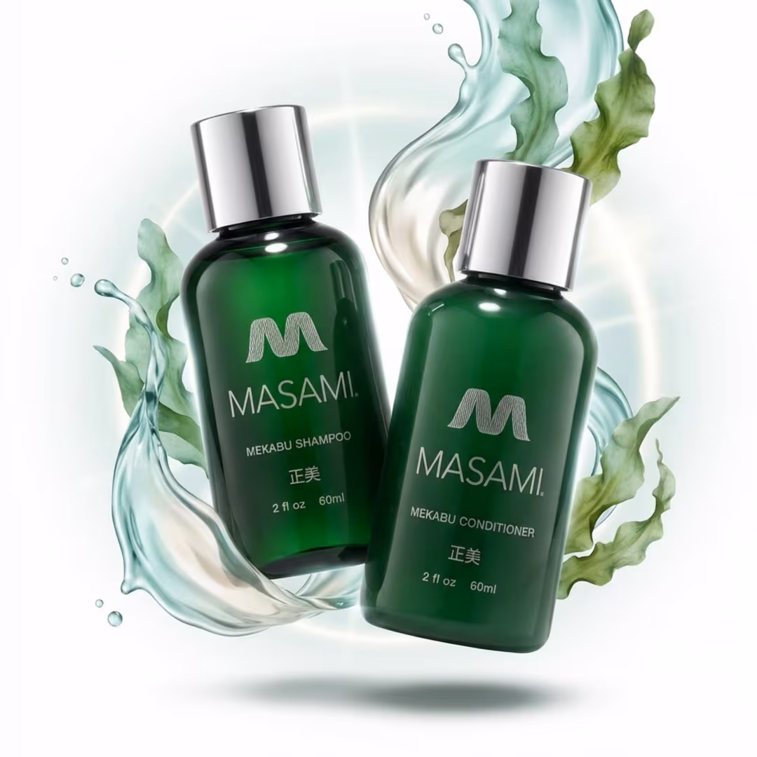 Masami  Mekabu Hydrating Travel Shampoo & Conditioner