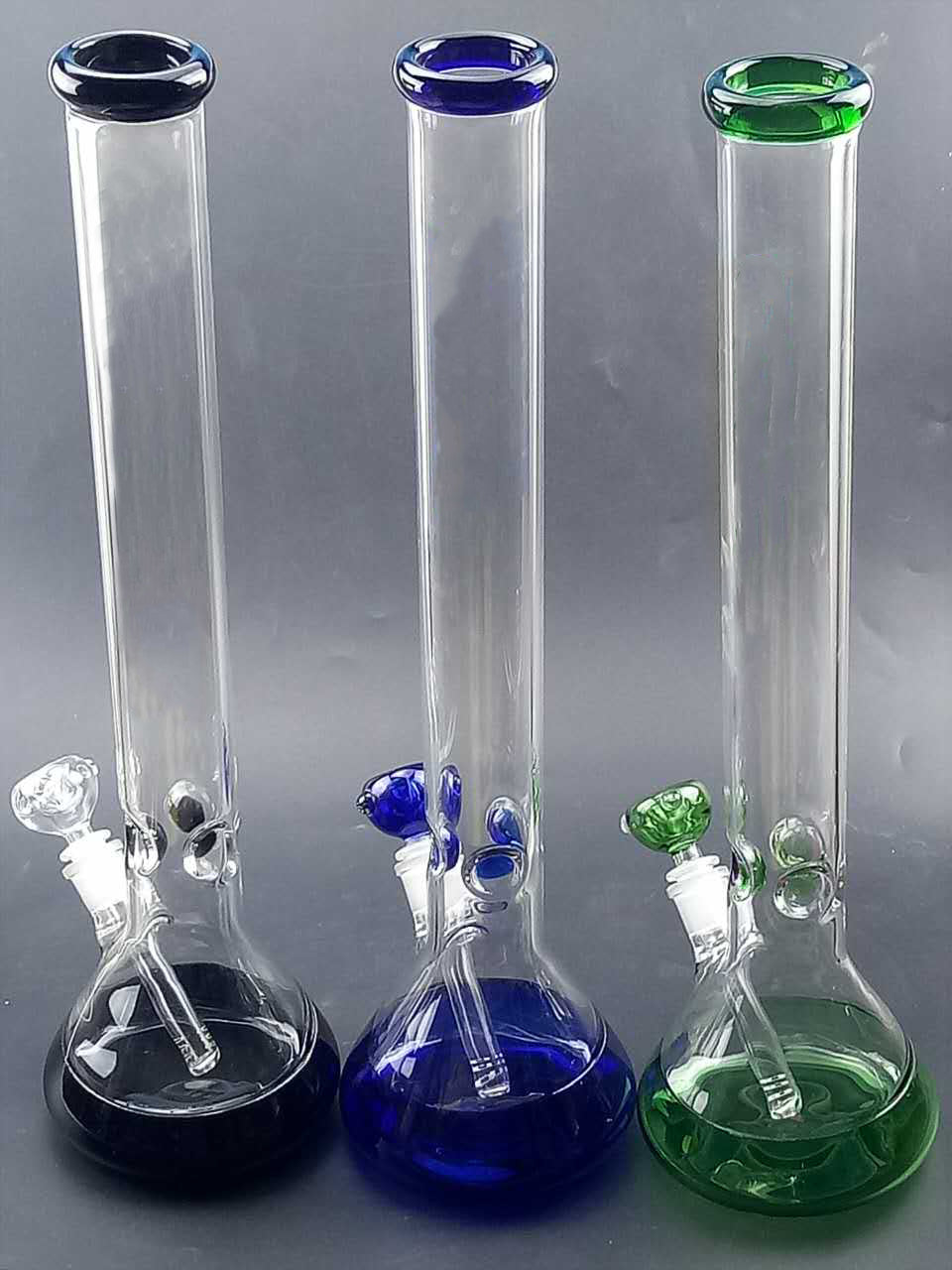 19 Straight Neck Glass Beaker Bong