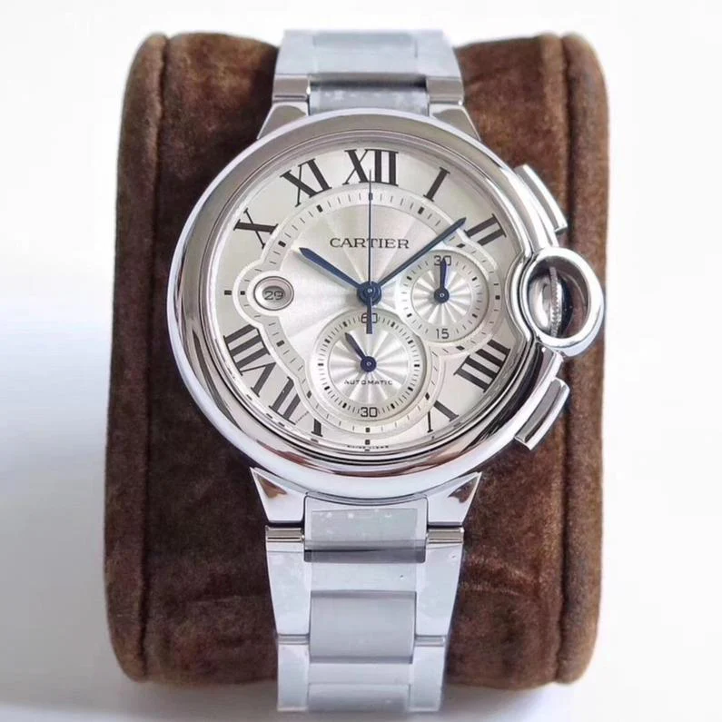 Cartier Watch BALLON BLEU 42 CHRONOGRAPH STAINLESS STEEL