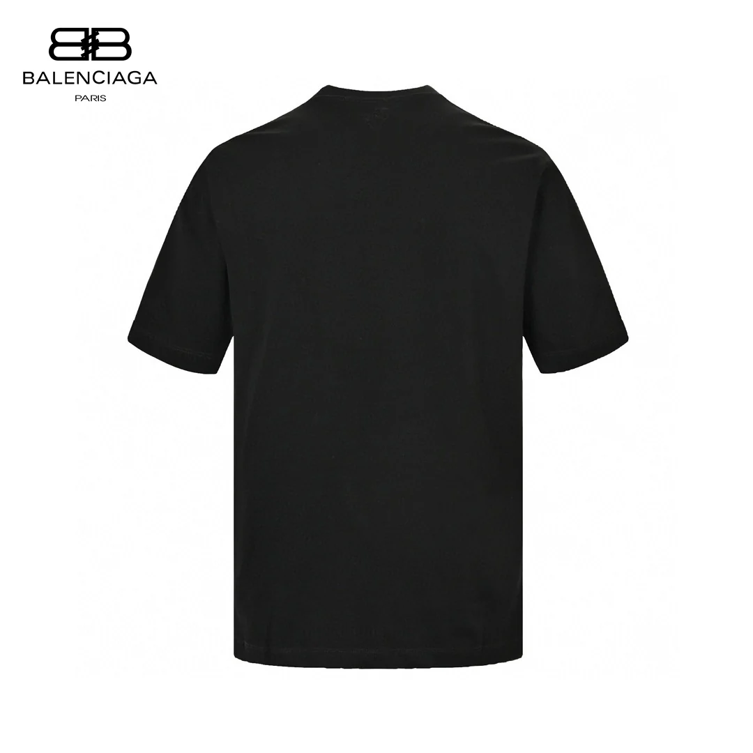Balenciaga Tape Logo T-Shirt (Black)