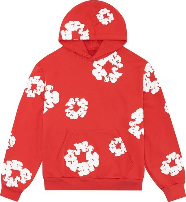 Denim Tears Cotton Wreath Hoodie Red