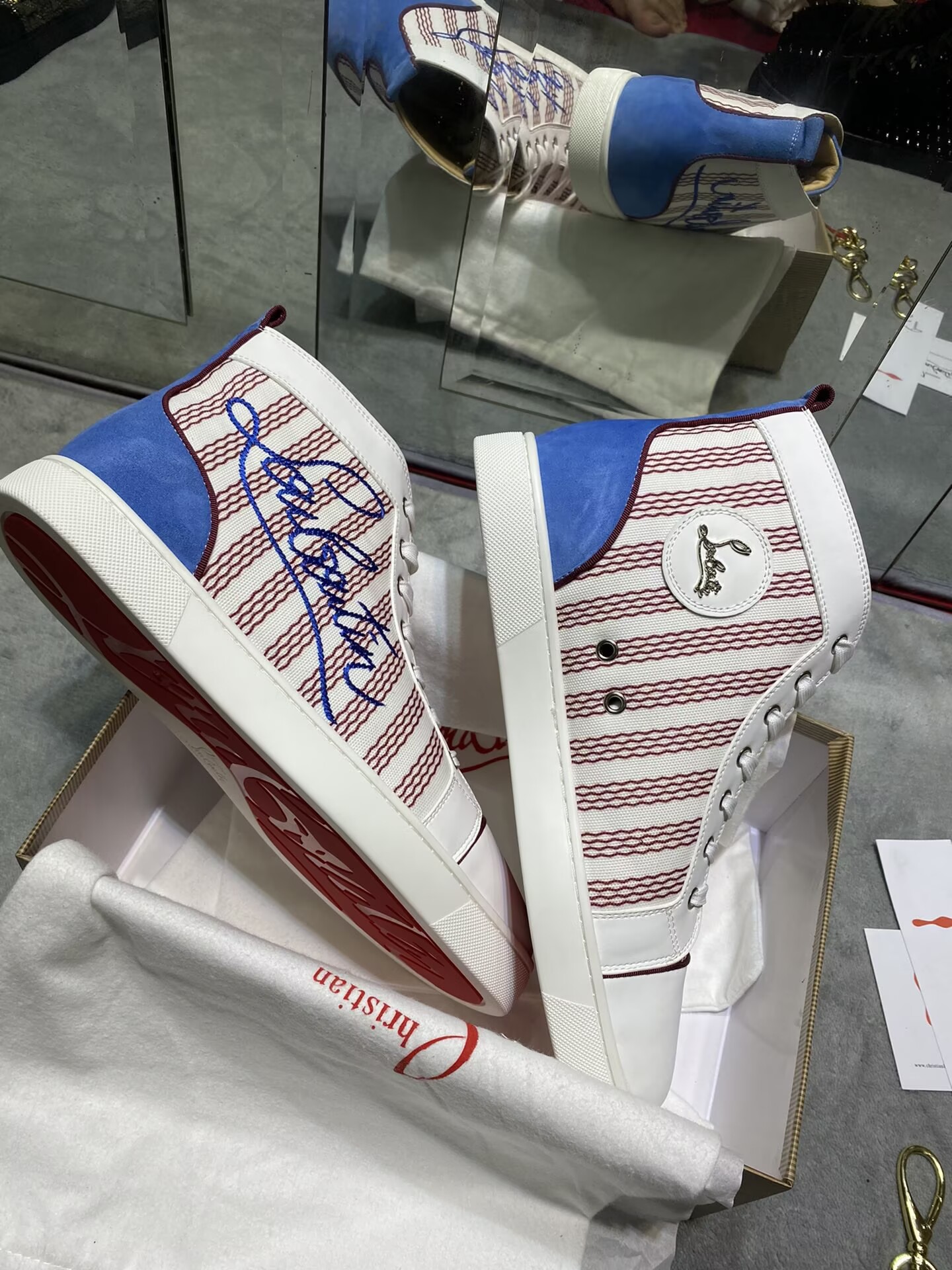 Christian Louboutin Red bottom High-Top - CCSHOES
