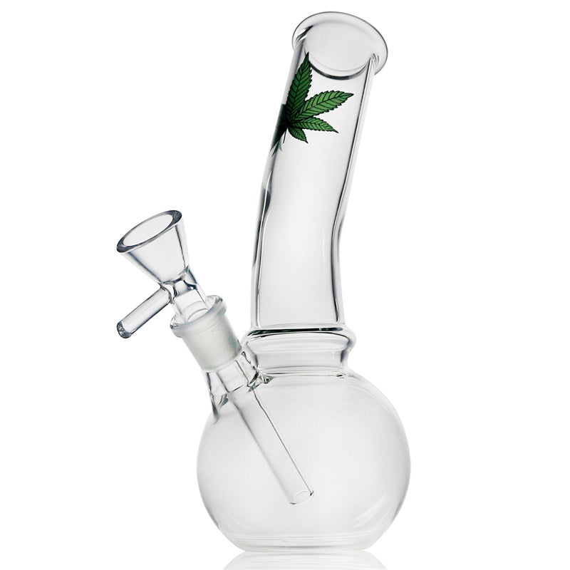 8 Marijuana Leaf Basic Glass Bong