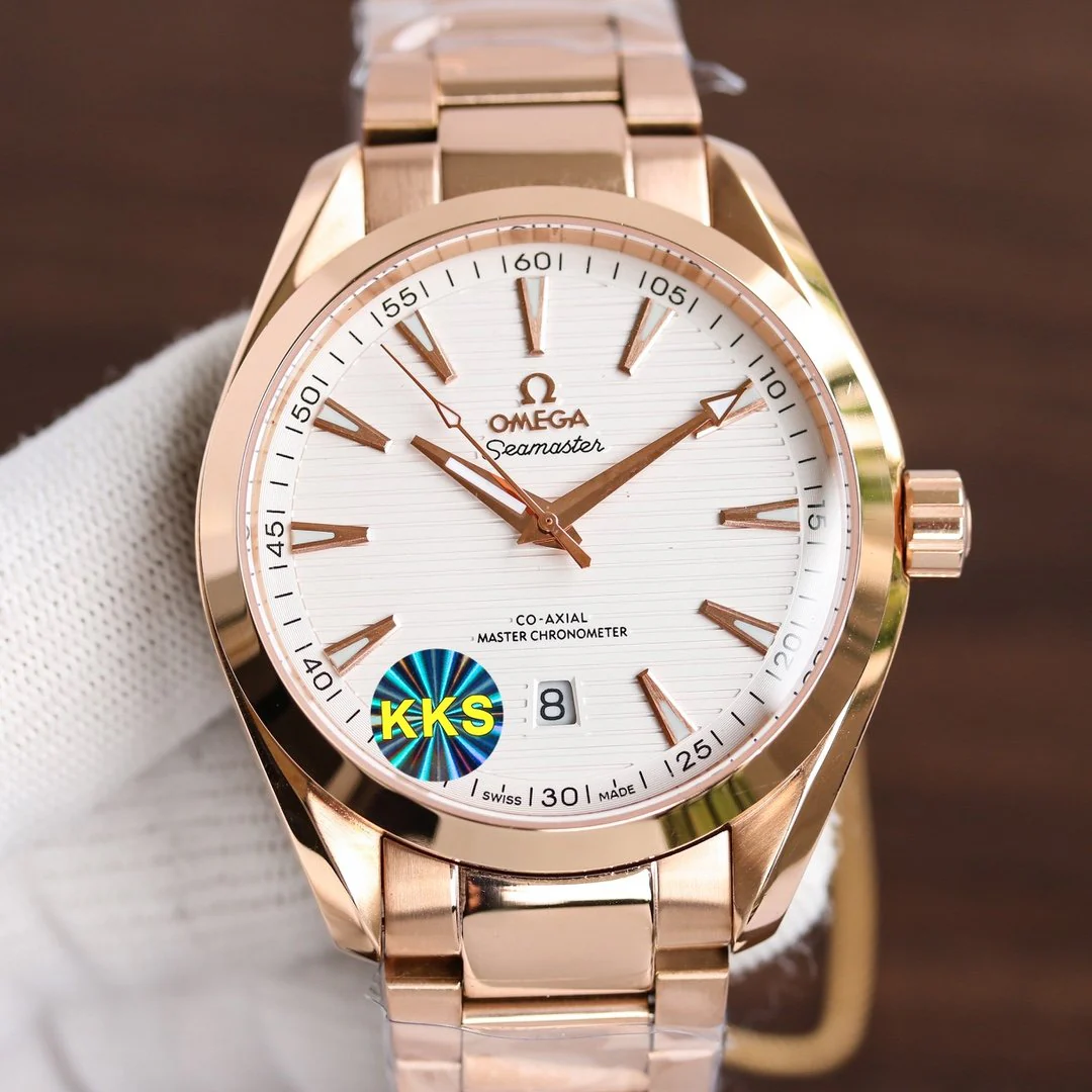 Omega Watch SEAMASTER AQUA TERRA 41MM ROSE GOLD CASE STEEL BRACELET