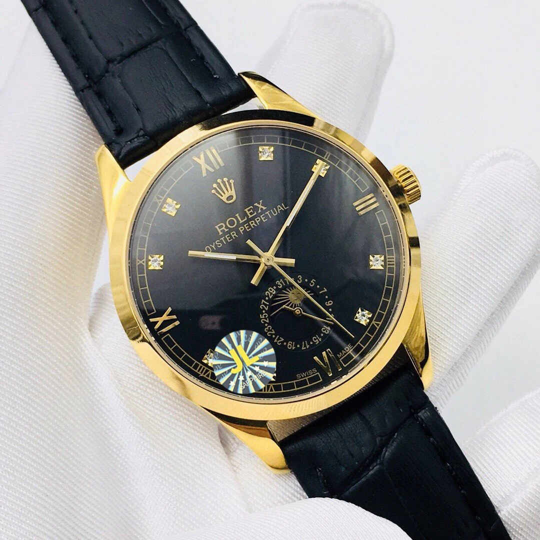 Rolex Watch OYSTER PERPETUAL 41 MOONPHASE GOLD CASE Watch