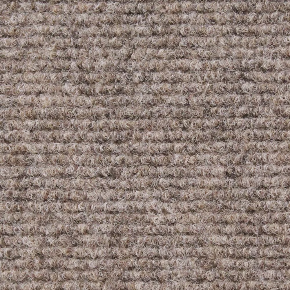 House Home & More Brown 6' x 10' Indoor/Outdoor Ribbed Carpet Roll for Patio, Porch, Deck, Boat