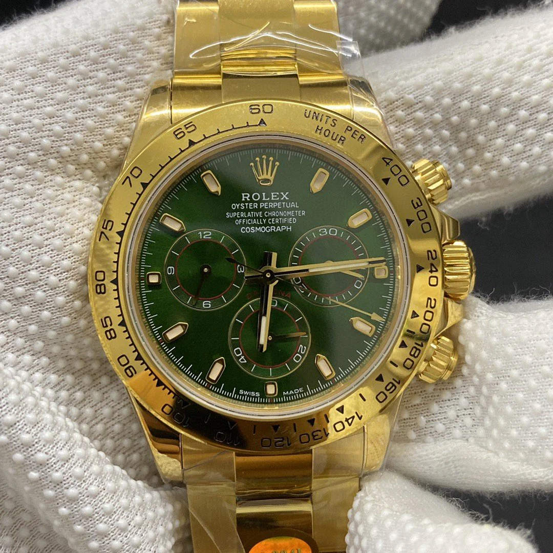 Rolex Watch DAYTONA YELLOW GOLD GREEN DIAL 116508 Watch