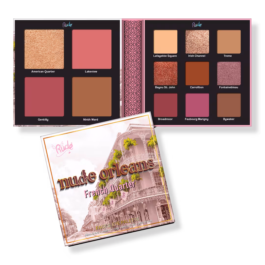 Rude  Nude Orleans Face & Eye Palette
