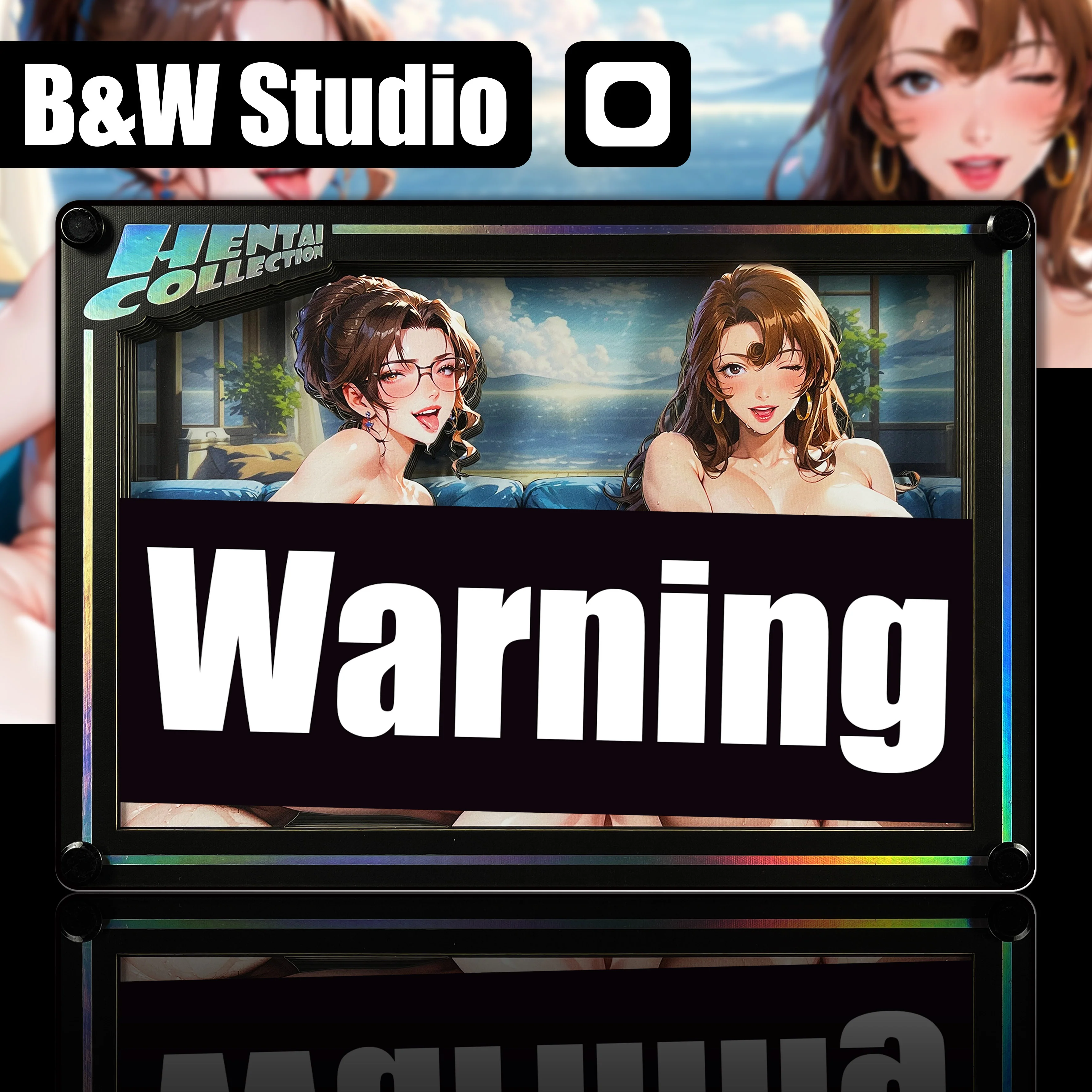 B&W Studio - Ben's Delusion World Series Desktop Decorative Card #01 Eri X Yukiko Detective Conan