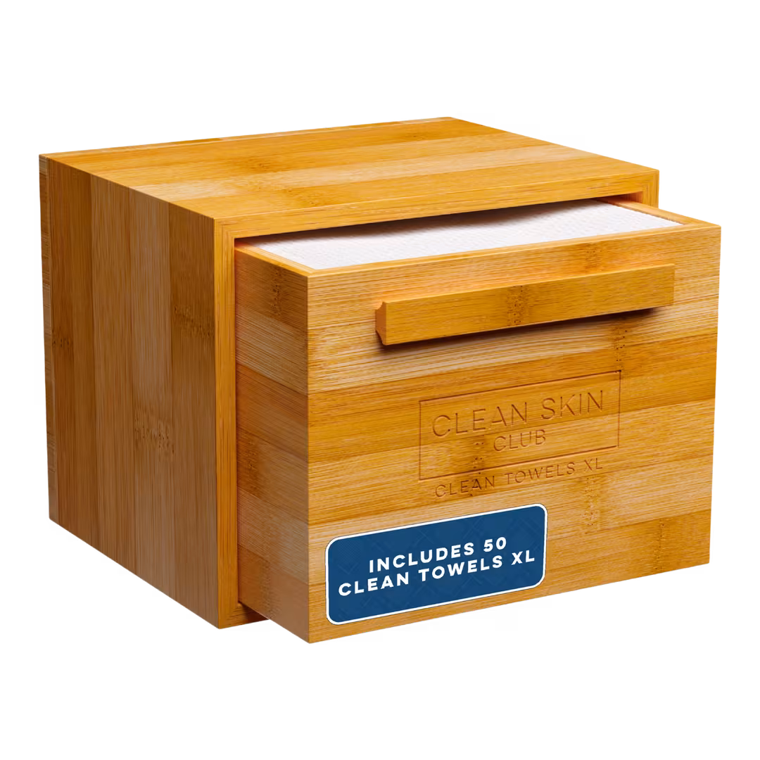 Clean Skin Club  Clean Skin Club Luxe Bamboo Box + Clean Towels Original