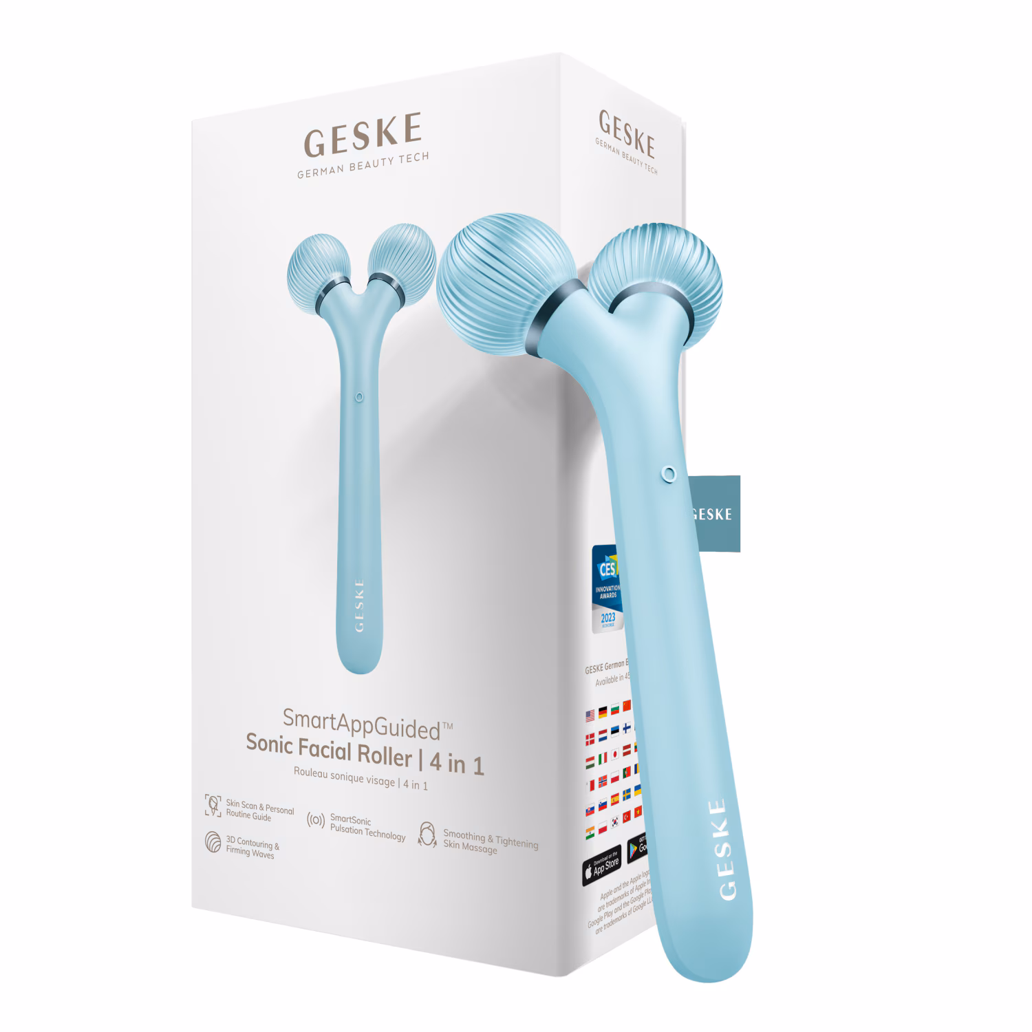 SmartAppGuided™ Sonic Facial Roller | 4 in 1