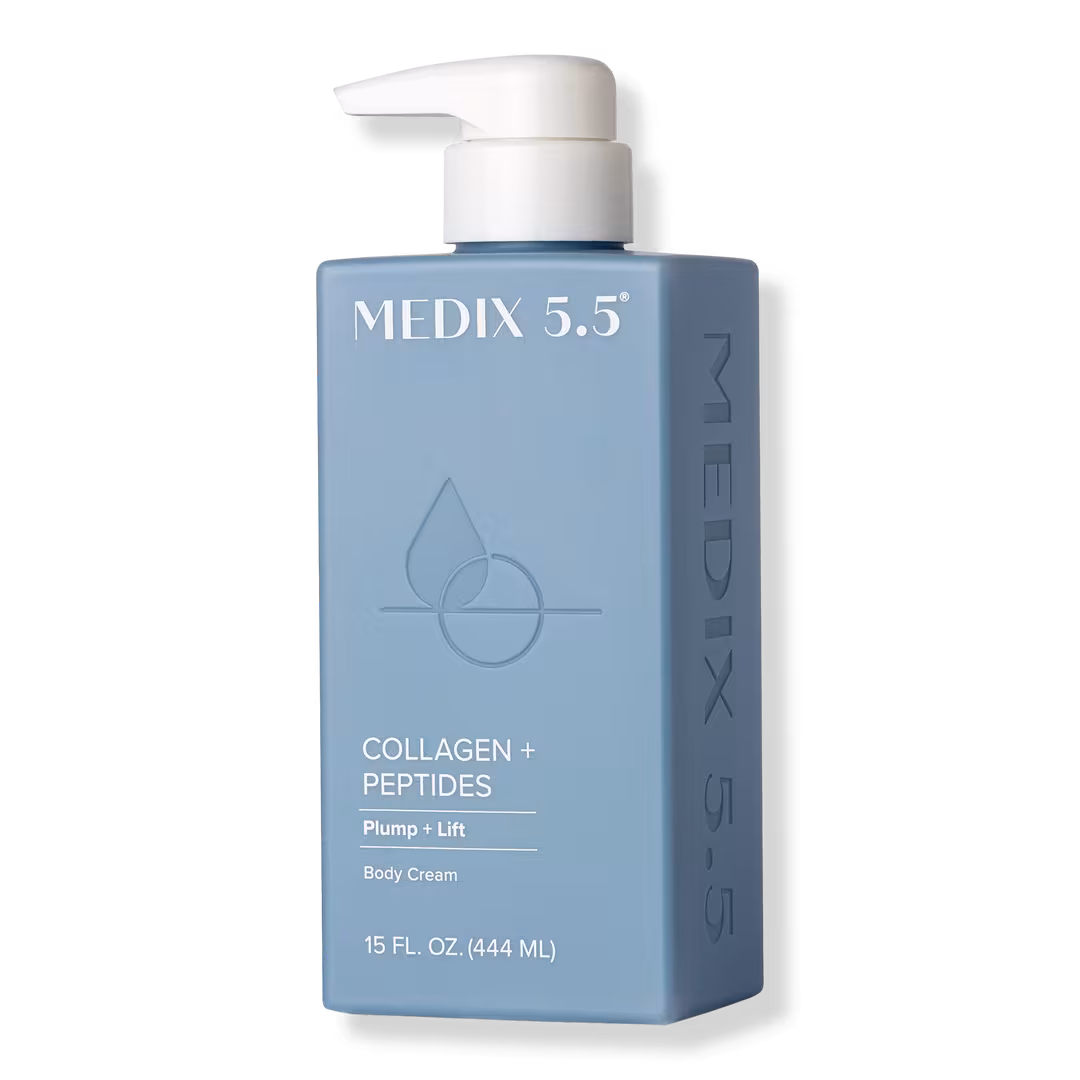 Medix 5.5  Collagen Peptides Firming Body Cream, Plump + Lift Body Lotion Moisturizer, 15 Fl Oz