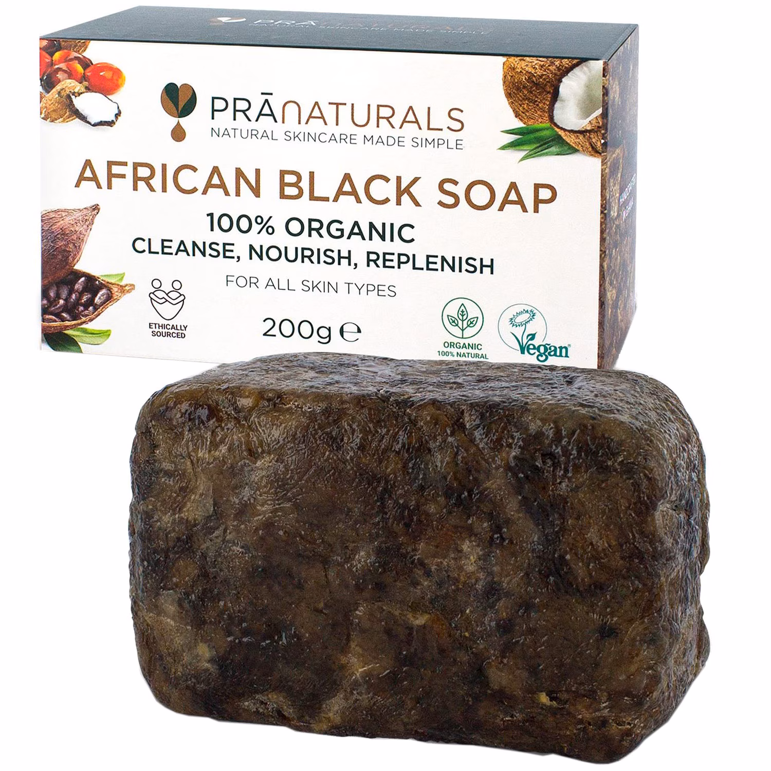 Biologische afrikanische schwarze Seife