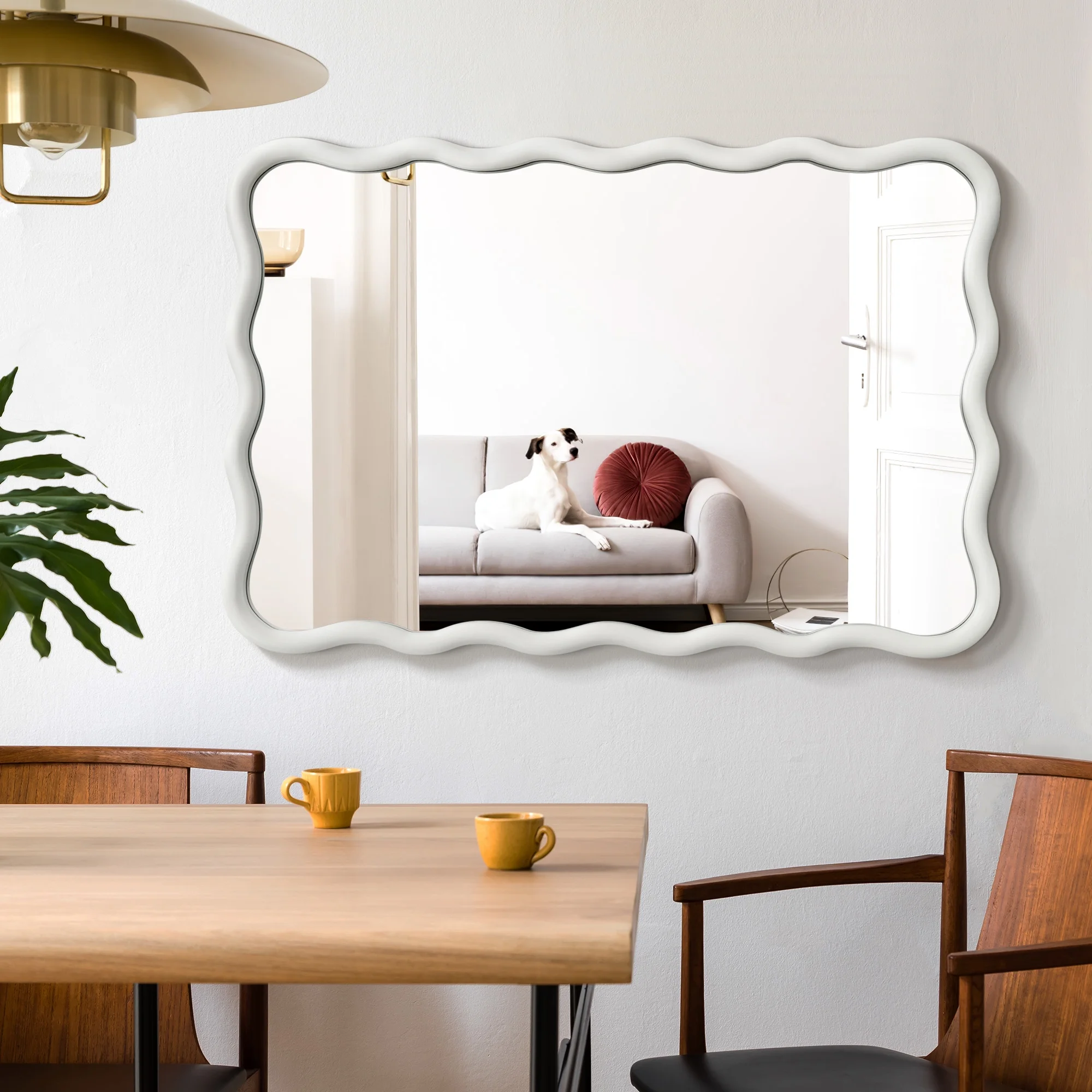 TEWLOSS Wavy Mirrors Wall Mirror, 30