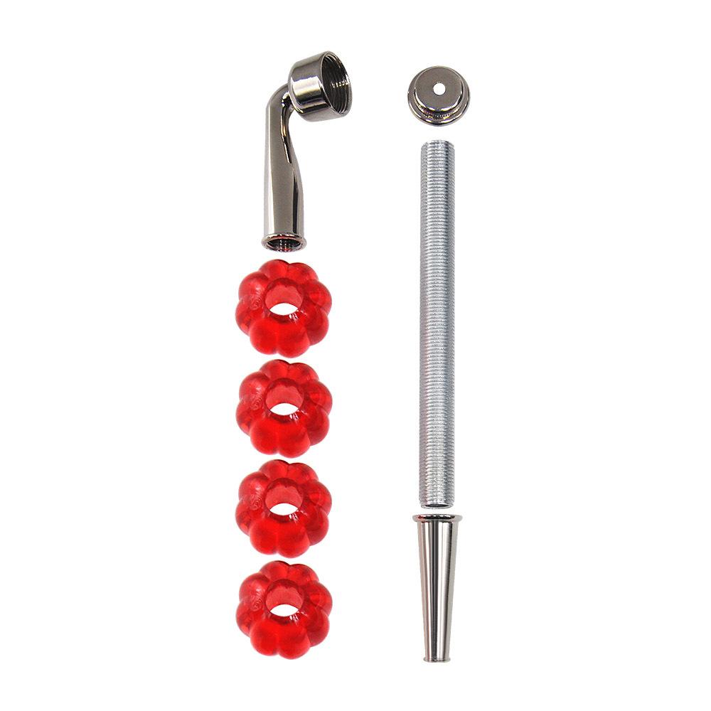 Four Beads Metal Weed Pipe