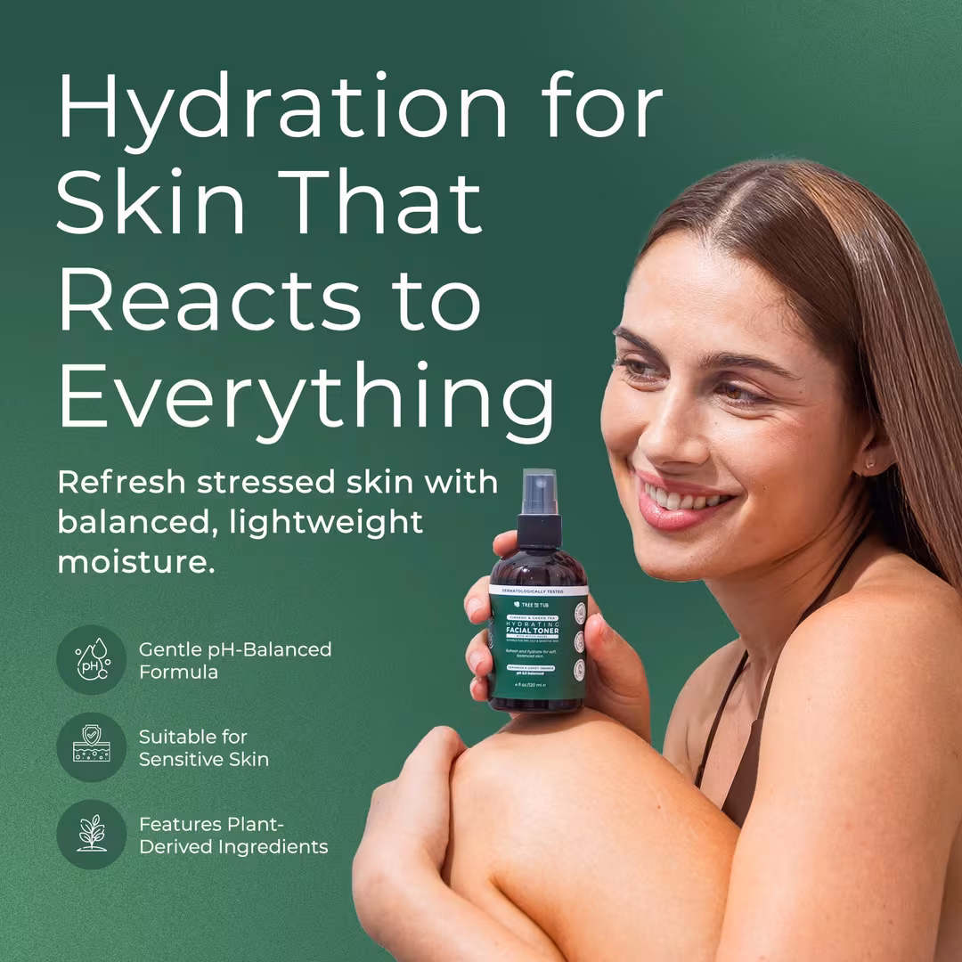 Tree To Tub  Ginseng & Green Tea Hydrating Facial Toner