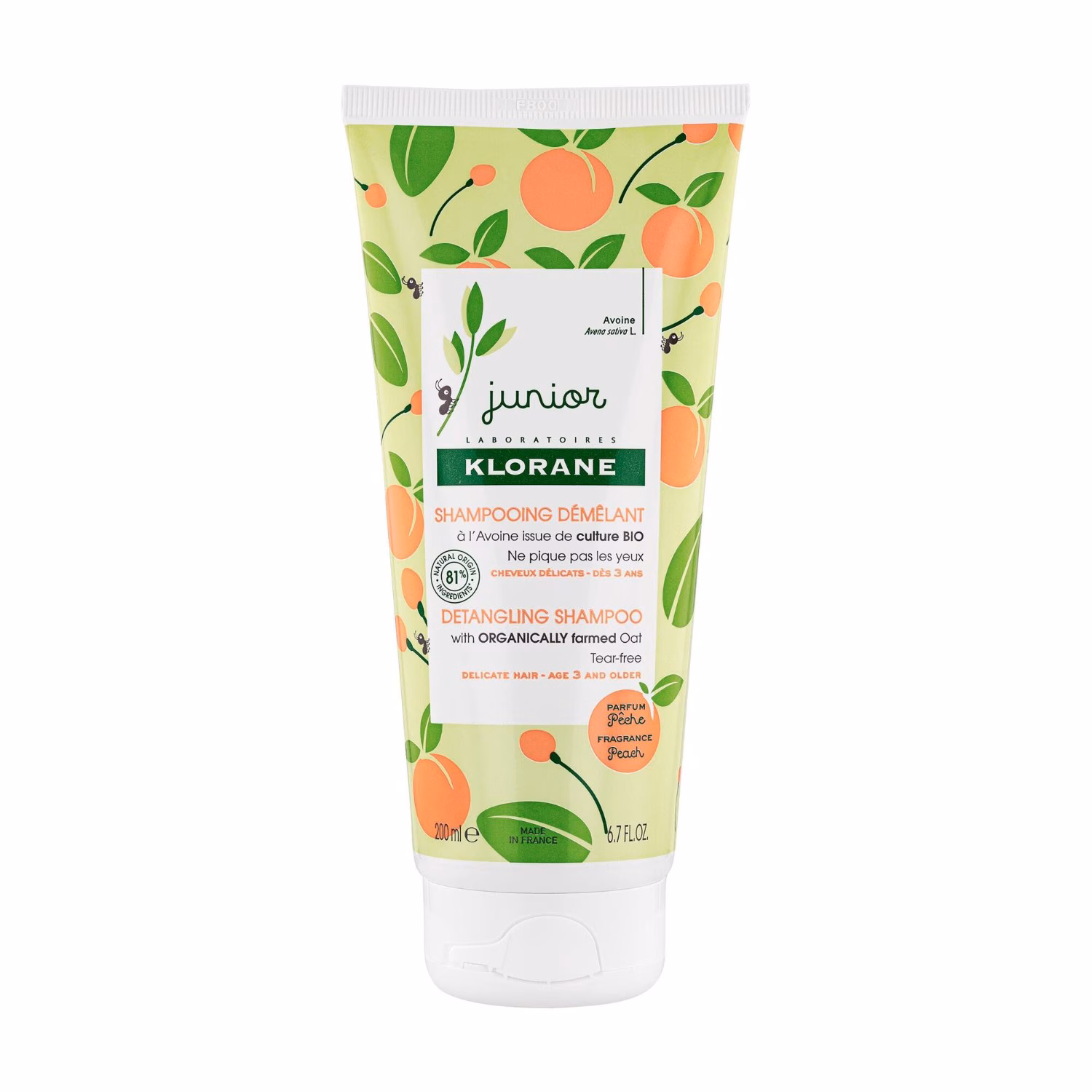 Junior-Shampoo mit Pfirsichduft