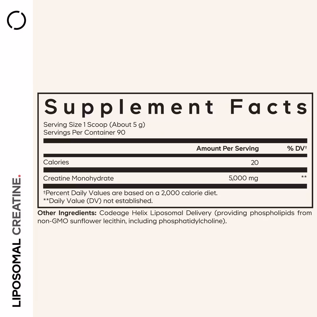 CODEAGE  Liposomal Creatine Monohydrate Powder - Unflavored