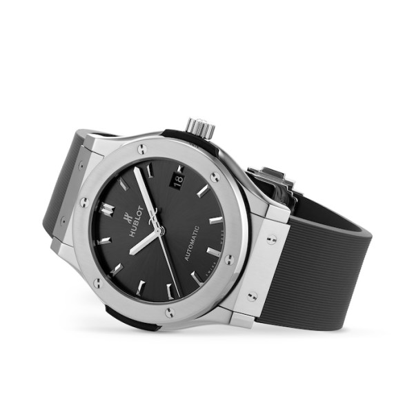 Replica Hublot Classic Fusion Men Automatic Grey Rubber Watch 511.NX.7071.RX