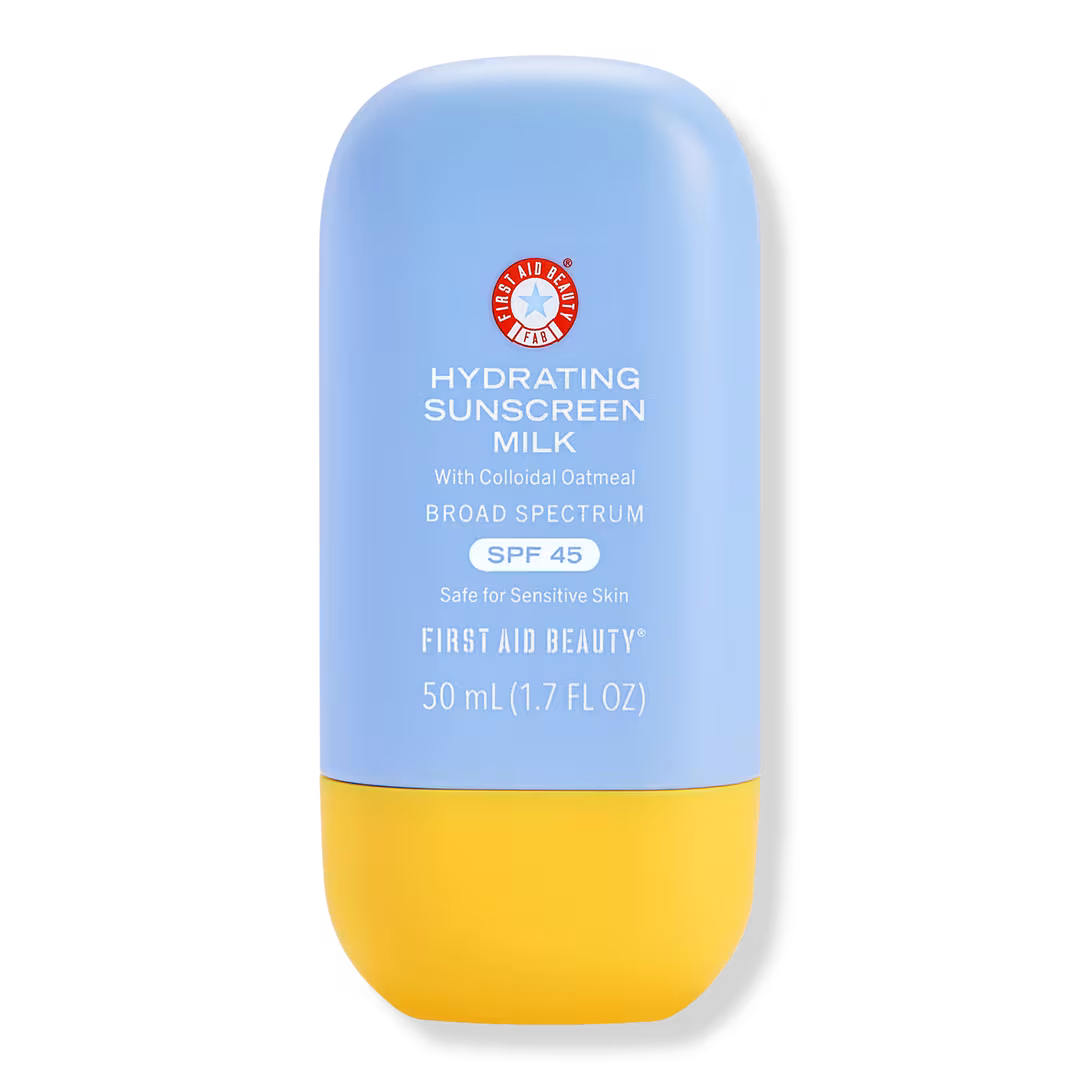 First Aid Beauty  Hydrating Sunscreen Milk with Colloidal Oatmeal Broad Spectrum SPF 45