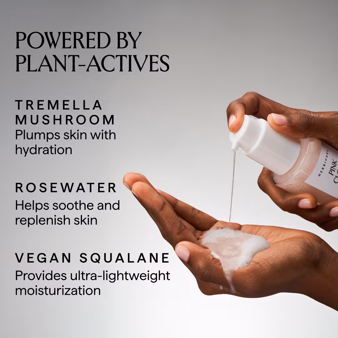 HERBIVORE  PINK CLOUD Rosewater + Tremella Creamy Jelly Cleanser