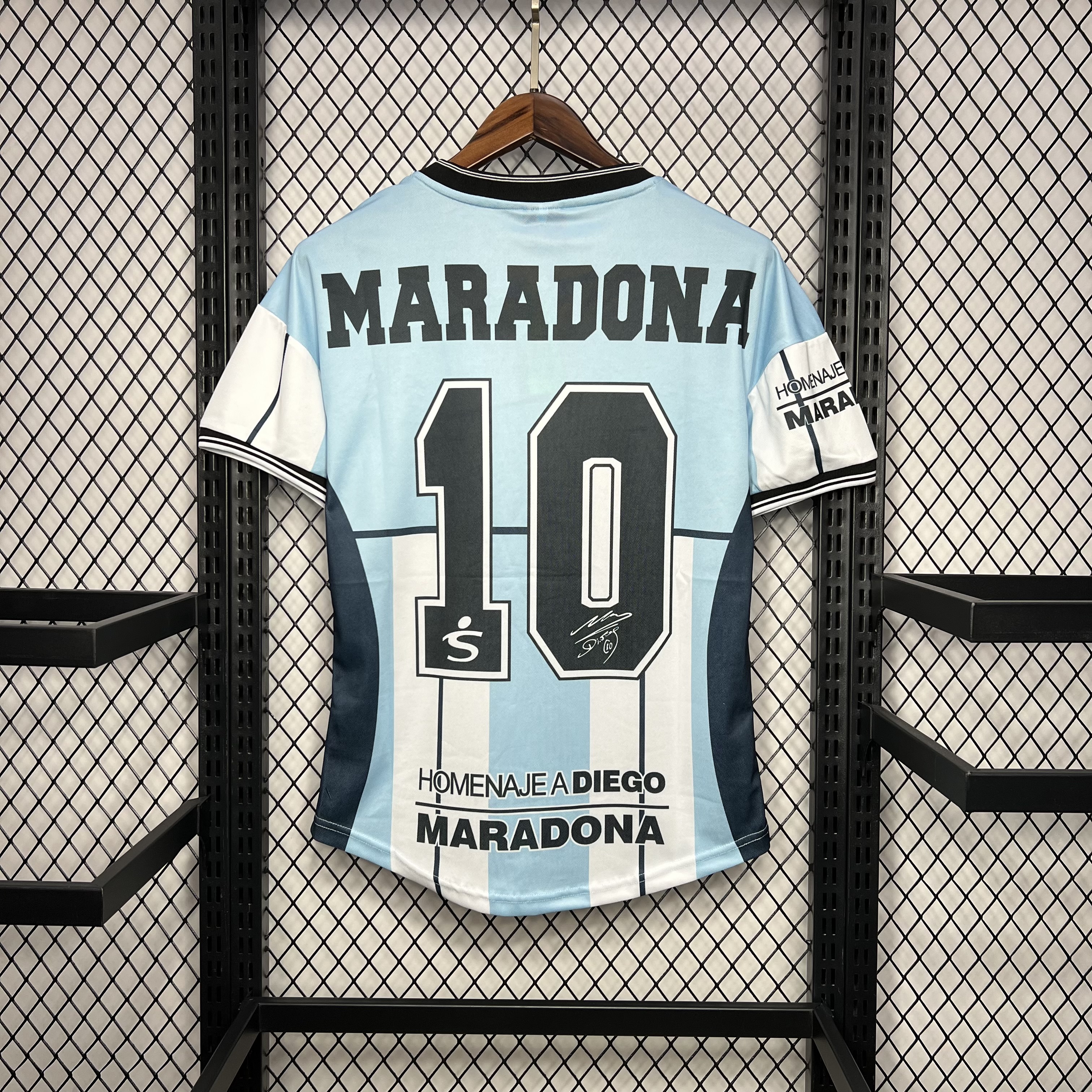 2001 Argentina Diego Maradona commemorative jersey