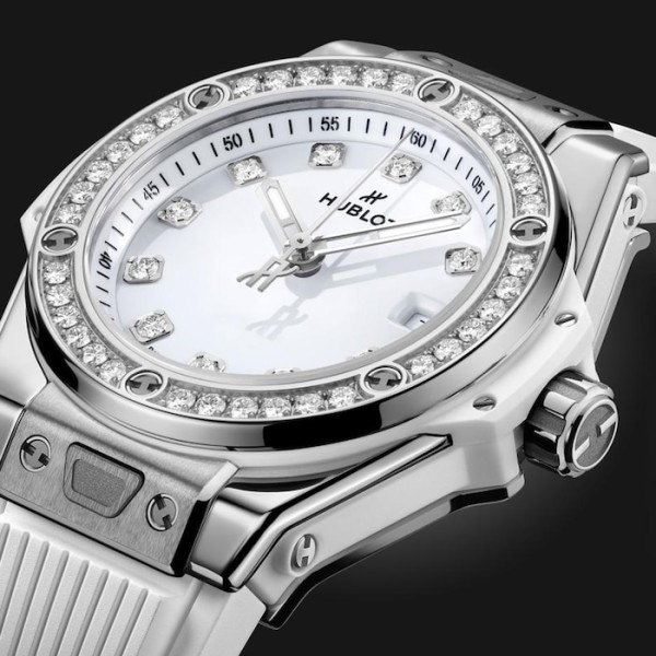 Replica Hublot Big Bang Women Automatic White Rubber Watch 485.SE.2210.RW.1204