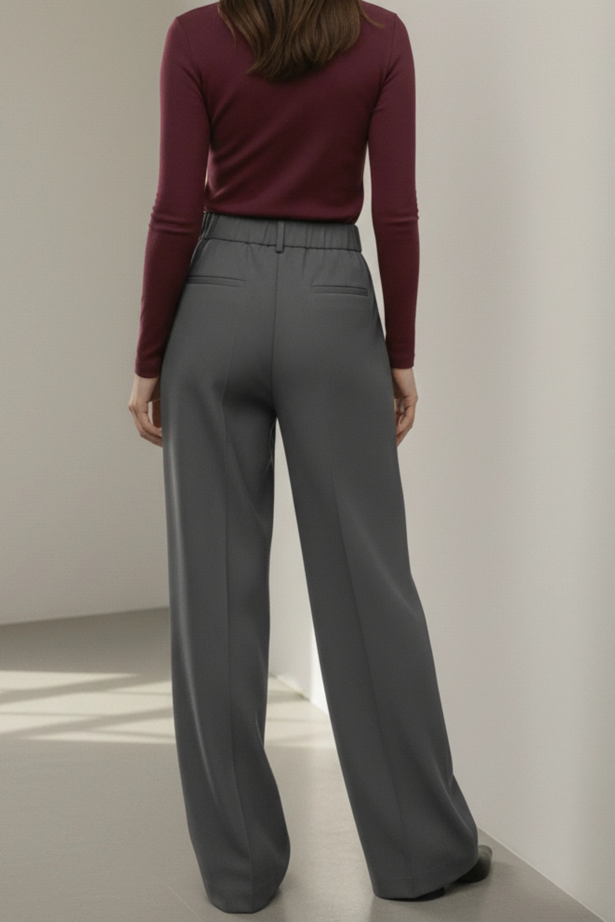 Urban Slate Wide Leg Trouser