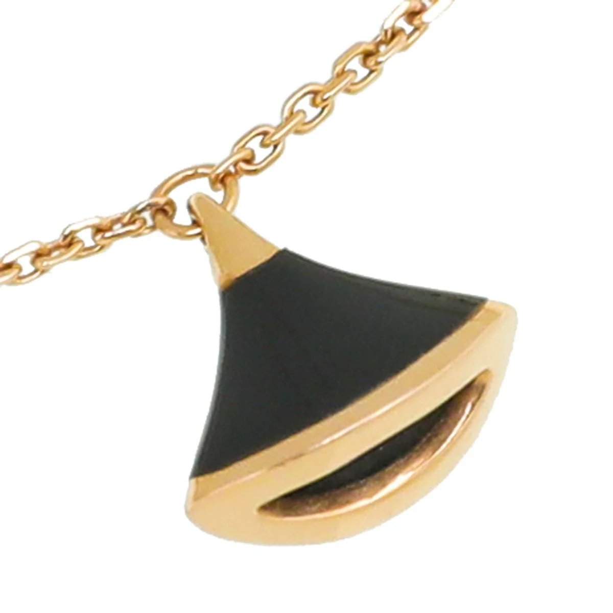 Bvlgari 18K Pink Gold Onyx Diva's Dream Bracelet