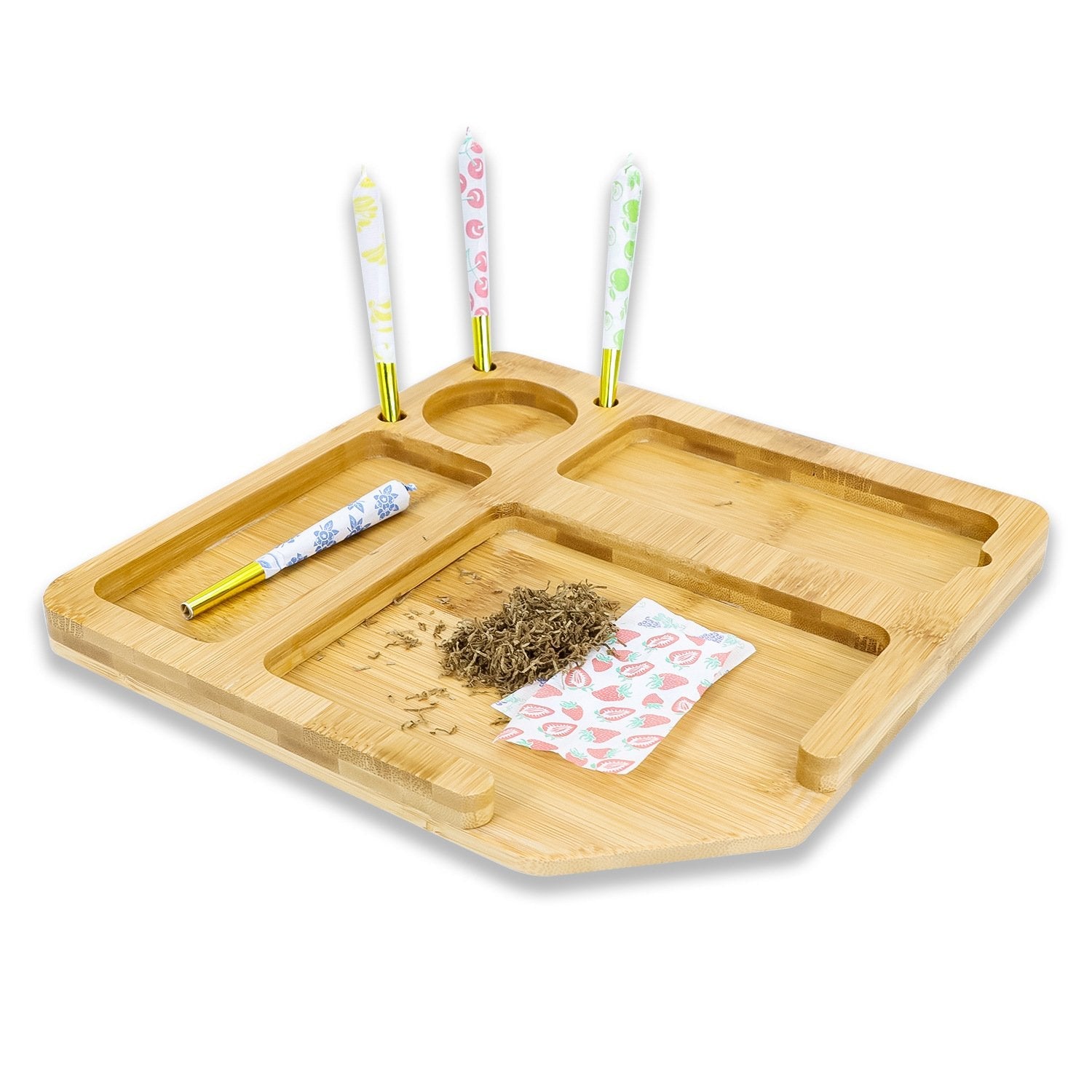 Wooden Cigarette Operation Panel Rolling Tray