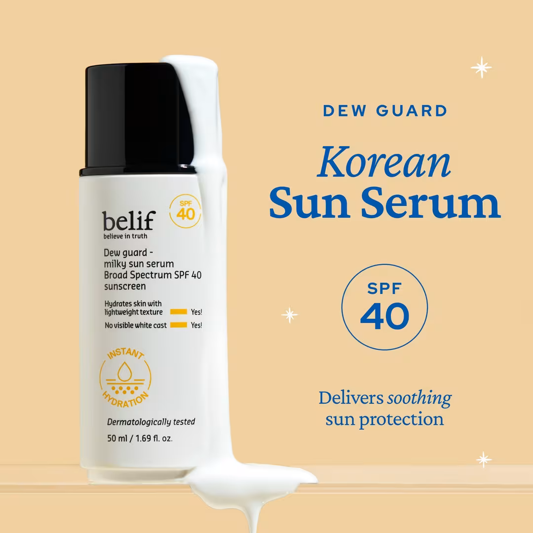 belif  Dew Guard Milky Sun Serum Hydrating Sunscreen SPF 40