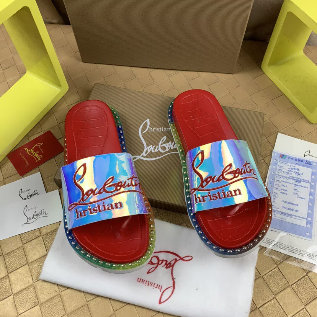 CHRISTIAN LOUBOUTIN SLIPPERS - CCSHOES