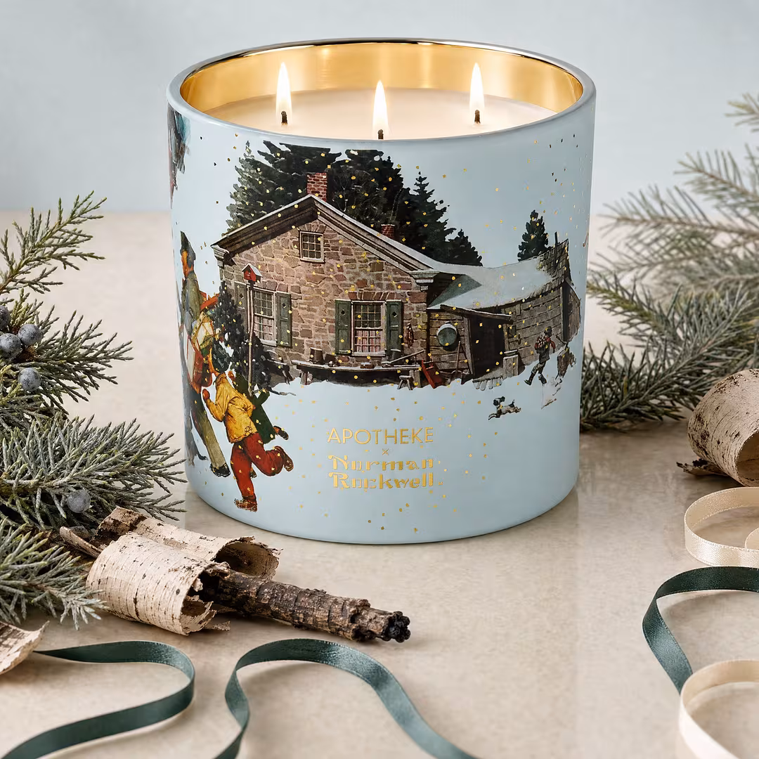 APOTHEKE  Juniper Birch Norman Rockwell Scented Candle