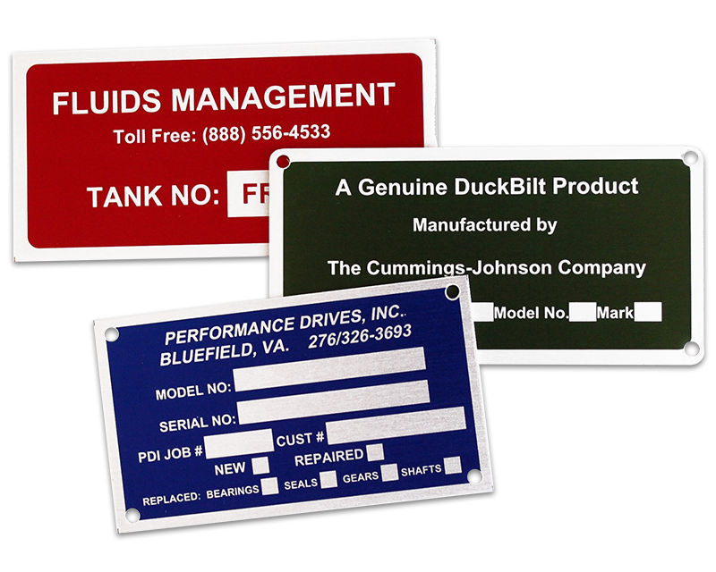 Equipment Nameplates
