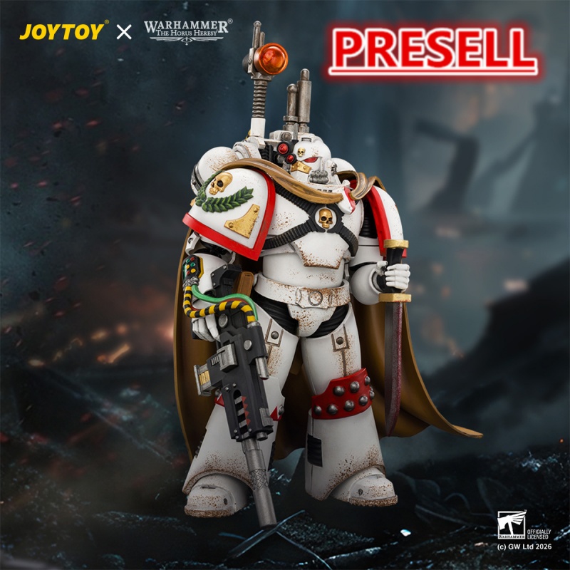 JOYTOY JT04926 Warhammer 40k 1:18 White Scars Legion Vigilator with Nemesis rifle and Bolt Pistol - JOYTOY WORLD