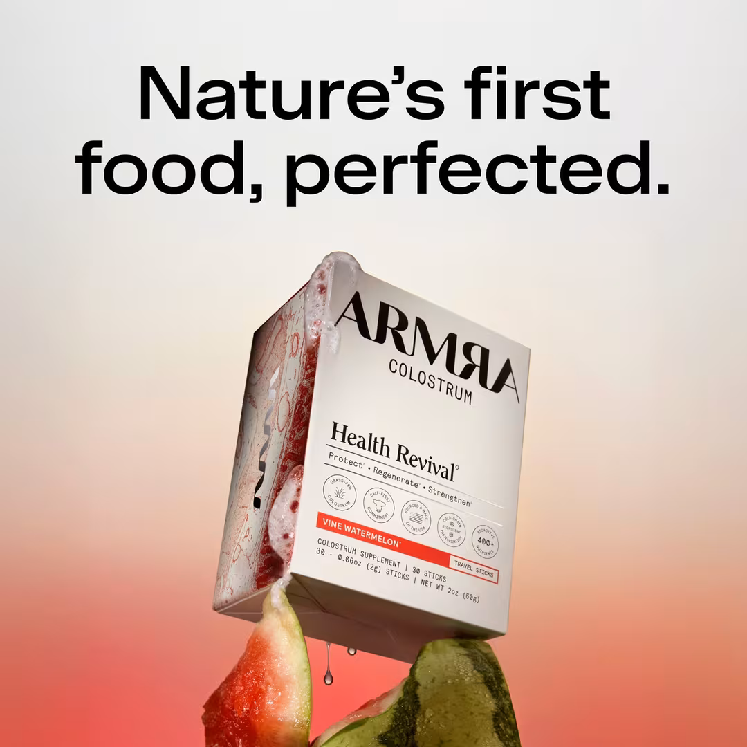 ARMRA Colostrum  Vine Watermelon Health Revival Travel Sticks