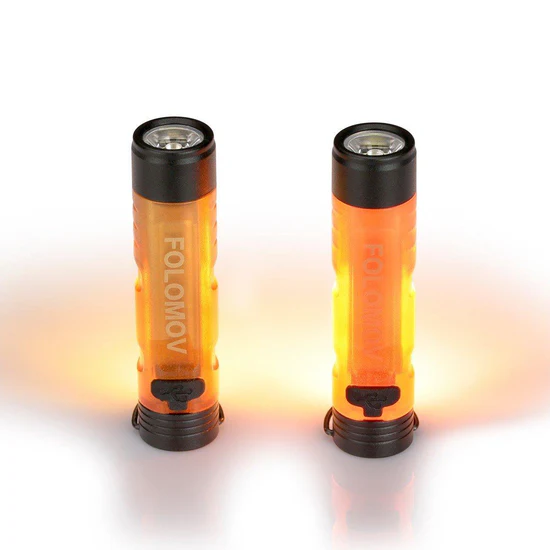Folomov 300lm Mini Keychain Flashlight